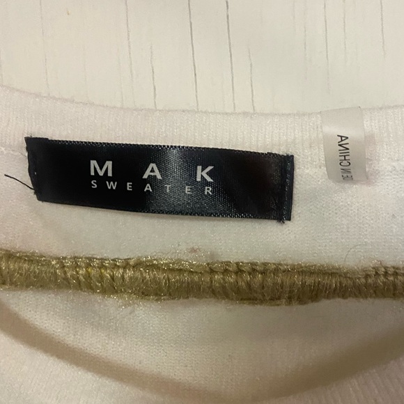 Mak sweater White lightweight buttoned Cardigan ladies 1x Spring summer - Picture 2 of 5